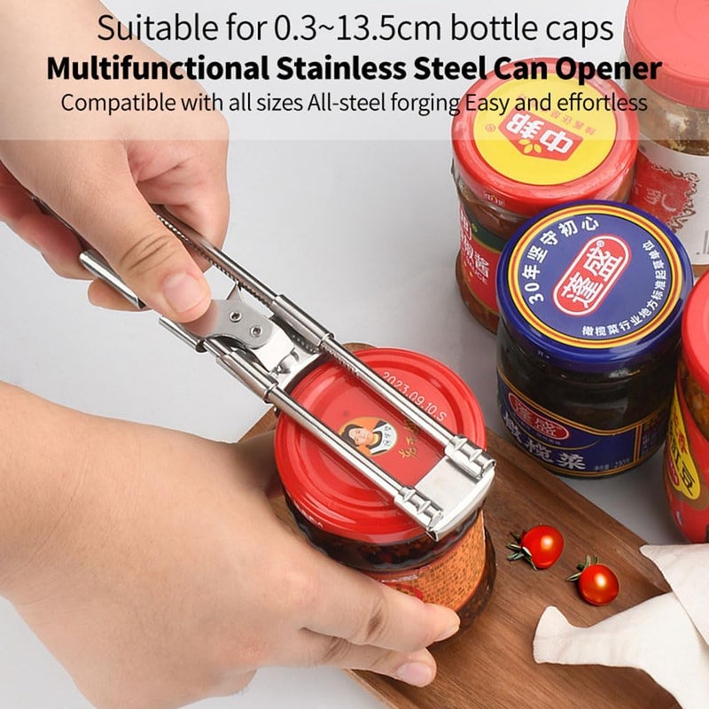 ProCover Jar Opener for Weak Hands, New Adjustable Stainless Steel Can Opener, Jar Gripper Tight Lid Opener, Kitchen Gadgets, Easy Jar Opener for the Elderly and Children - Image 2